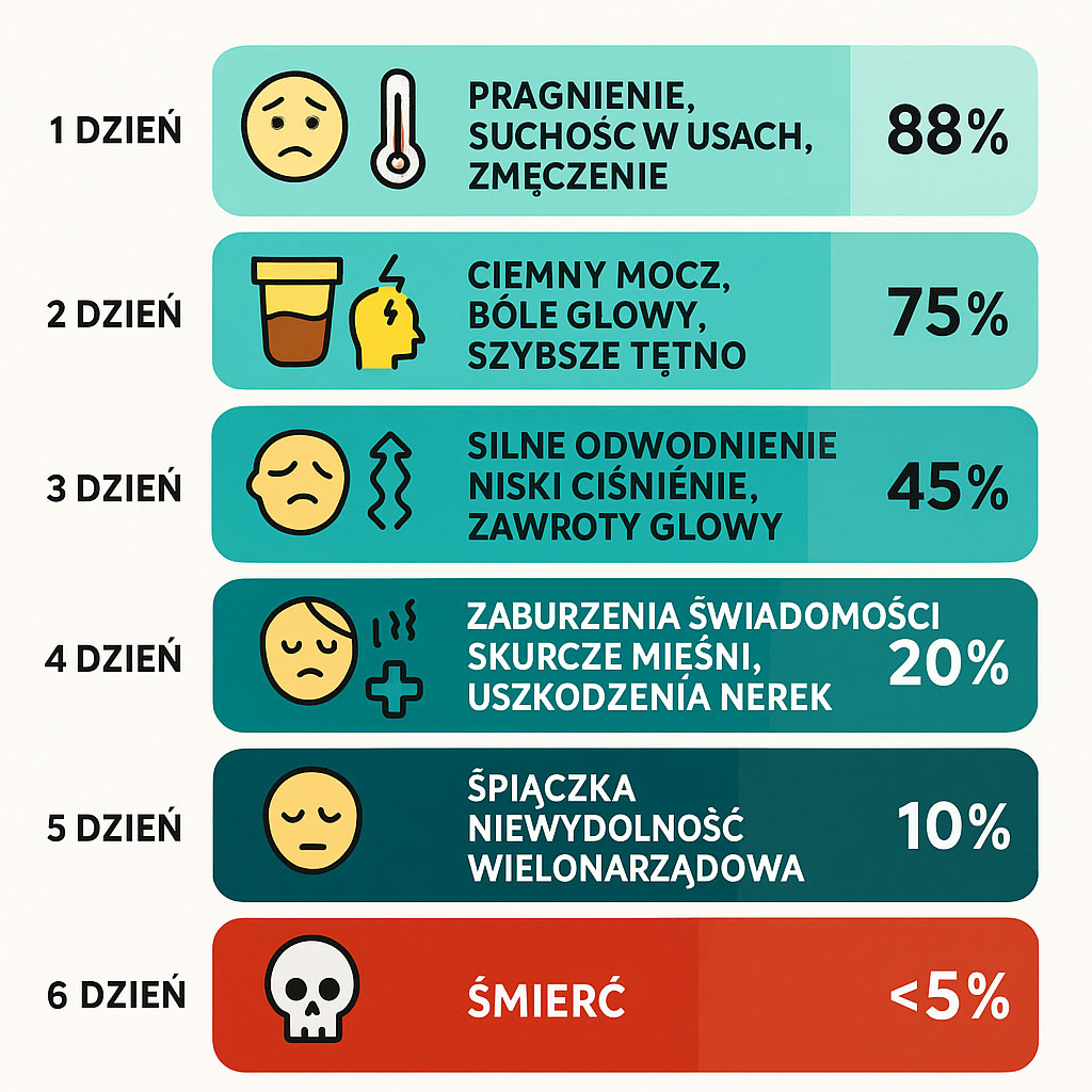 Ile potrzebujesz wody? 1 brak wody i skutki dla organizmu