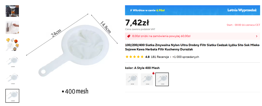Nylonowy filtr siatkowy 4 filtr siatkowy wstępne oczyszczanie wody obrona cywilna